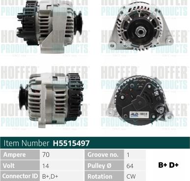 Hoffer H5515497 - Генератор avtolavka.club