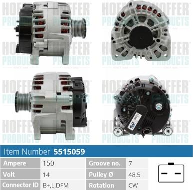 Hoffer H5515059 - Генератор avtolavka.club