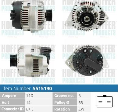 Hoffer H5515190 - Генератор avtolavka.club