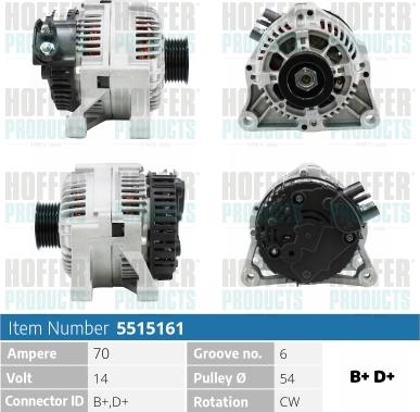 Hoffer H5515161 - Генератор avtolavka.club