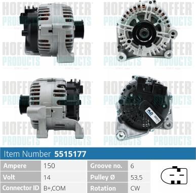 Hoffer H5515177P - Генератор avtolavka.club