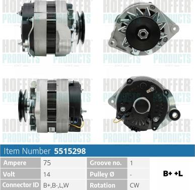 Hoffer H5515298 - Генератор avtolavka.club