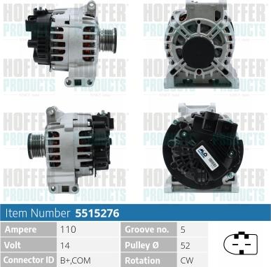 Hoffer H5515276 - Генератор avtolavka.club