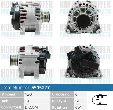 Hoffer H5515277 - Генератор avtolavka.club