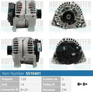 Hoffer H5510401 - Генератор avtolavka.club