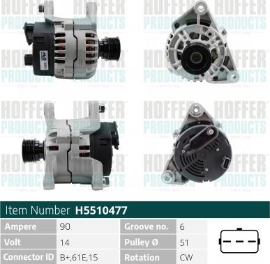 Hoffer H5510477 - Генератор avtolavka.club