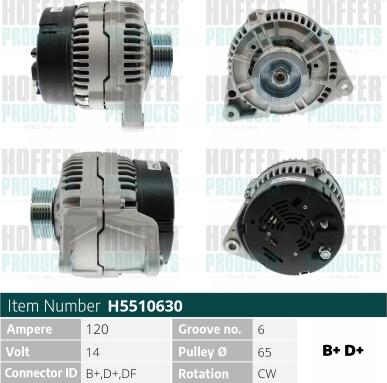 Hoffer H5510630 - Генератор avtolavka.club