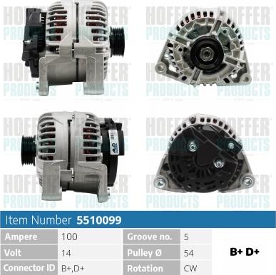 Hoffer H5510099 - Генератор avtolavka.club