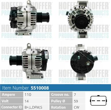 Hoffer H5510008 - Генератор avtolavka.club