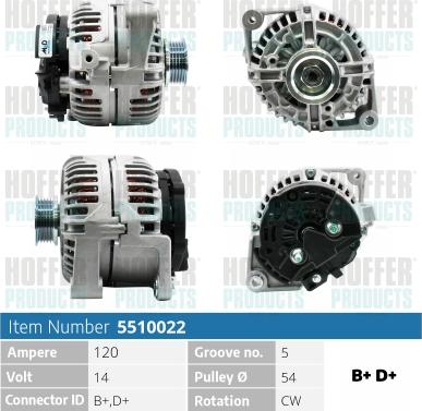 Hoffer H5510022 - Генератор avtolavka.club