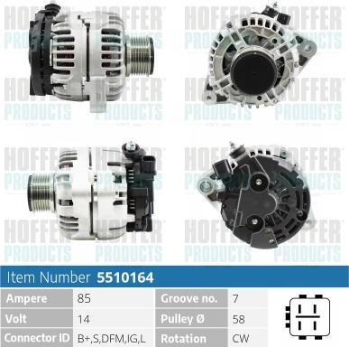 Hoffer H5510164 - Генератор avtolavka.club