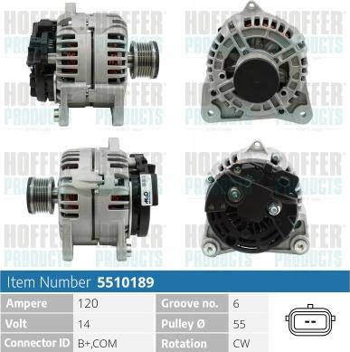 Hoffer H5510189 - Генератор avtolavka.club