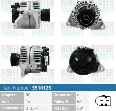 Hoffer H5510125 - Генератор avtolavka.club