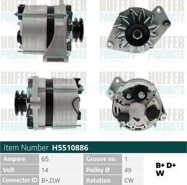 Hoffer H5510886 - Генератор avtolavka.club