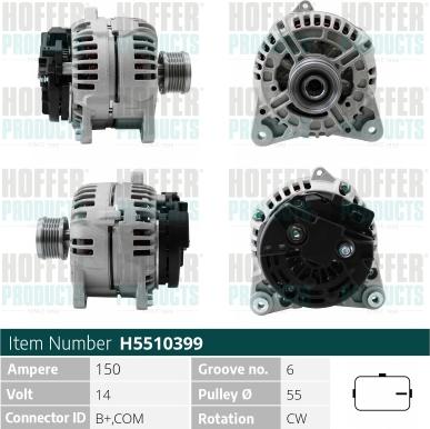 Hoffer H5510399P - Генератор avtolavka.club