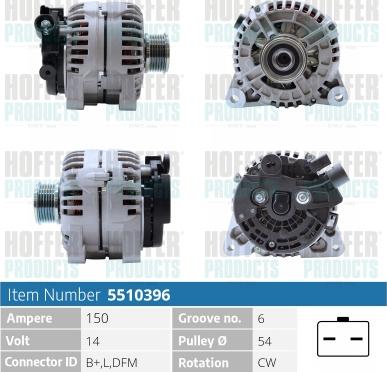 Hoffer H5510396 - Генератор avtolavka.club