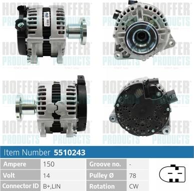 Hoffer H5510243 - Генератор avtolavka.club