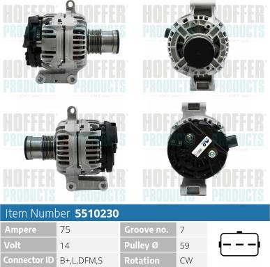 Hoffer H5510230 - Генератор avtolavka.club