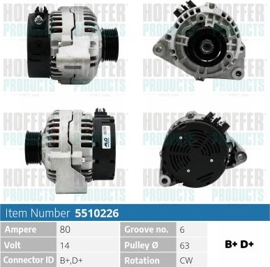 Hoffer H5510226 - Генератор avtolavka.club