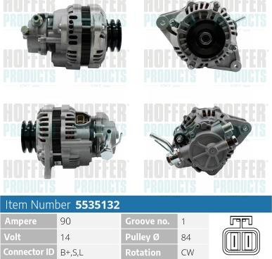 Hoffer H5535132 - Генератор avtolavka.club