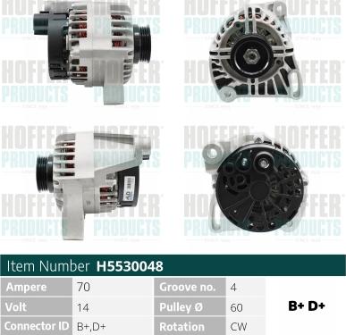 Hoffer H5530048 - Генератор avtolavka.club