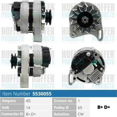 Hoffer H5530055 - Генератор avtolavka.club