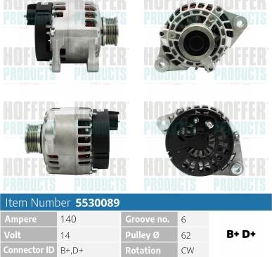 Hoffer H5530089 - Генератор avtolavka.club