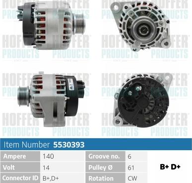 Hoffer H5530393 - Генератор avtolavka.club