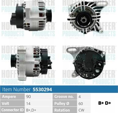 Hoffer H5530294 - Генератор avtolavka.club