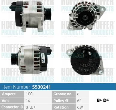 Hoffer H5530241 - Генератор avtolavka.club