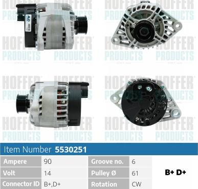 Hoffer H5530251 - Генератор avtolavka.club