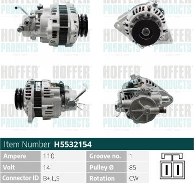 Hoffer H5532154 - Генератор avtolavka.club