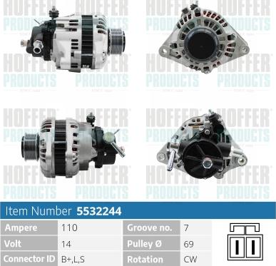 Hoffer H5532244 - Генератор avtolavka.club