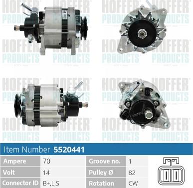 Hoffer H5520441 - Генератор avtolavka.club