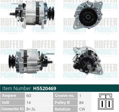 Hoffer H5520469 - Генератор avtolavka.club