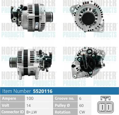 Hoffer H5520116 - Генератор avtolavka.club