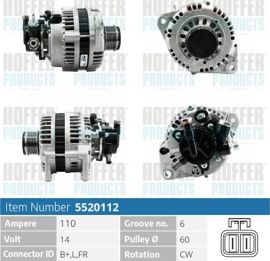 Hoffer H5520112 - Генератор avtolavka.club