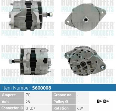 Hoffer H5660008 - Генератор avtolavka.club