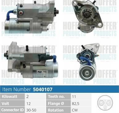 Hoffer H5040107 - Стартер avtolavka.club