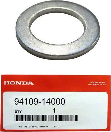 Honda 94109-14000 - Кільце ущільнювача, нарізна пробка мастилозливного отвору avtolavka.club