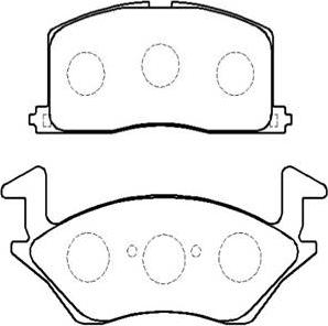 BENDIX 572327B - Гальмівні колодки, дискові гальма avtolavka.club