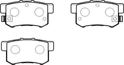 Japanparts PP-405 - Гальмівні колодки, дискові гальма avtolavka.club