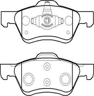 BENDIX 573408X - Гальмівні колодки, дискові гальма avtolavka.club