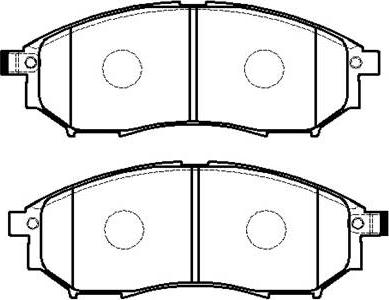 4U Autoparts 37616NS - Гальмівні колодки, дискові гальма avtolavka.club