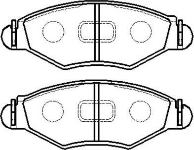 BENDIX 510422B - Гальмівні колодки, дискові гальма avtolavka.club