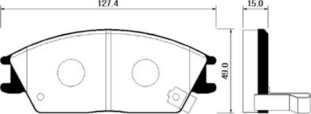 BOSCH 424 135B - Гальмівні колодки, дискові гальма avtolavka.club