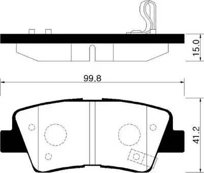 Aisin BPHY-2008 - Гальмівні колодки, дискові гальма avtolavka.club