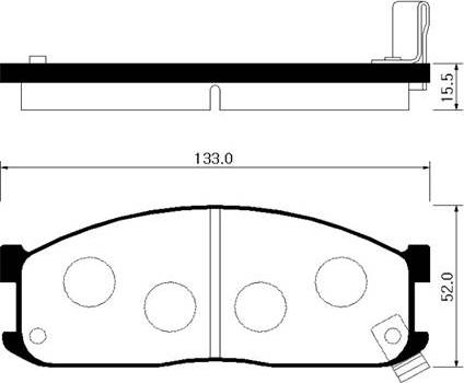 HSB Gold HP1010 - Гальмівні колодки, дискові гальма avtolavka.club