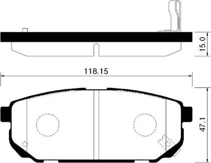 Japanparts 51-0K-K03 - Гальмівні колодки, дискові гальма avtolavka.club