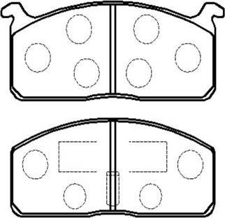 Kawe 80522 - Гальмівні колодки, дискові гальма avtolavka.club